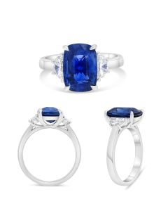 Cushion Sapphire Ring