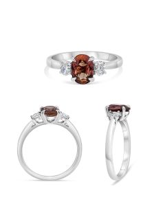 Oval Pink Sapphire Ring
