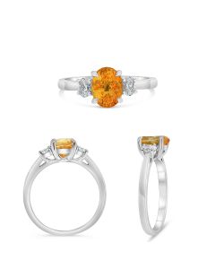 Oval Yellow Sapphire Ring