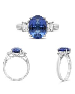 Oval Sapphire Ring