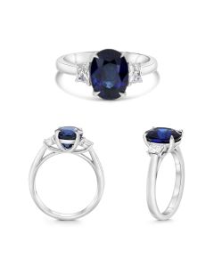 Oval Sapphire Ring