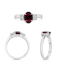 Oval Ruby Ring