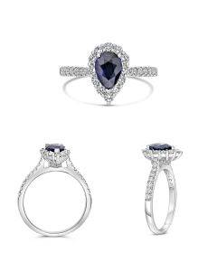 Pear Shape Sapphire Ring