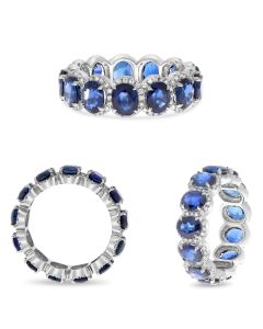 Sapphire and Diamond Eternity Ring