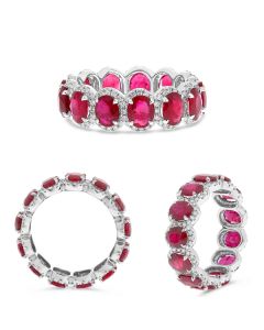 Ruby and Diamond Eternity Ring