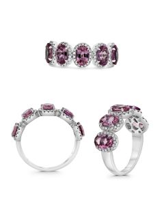 Oval Pink Sapphire Ring