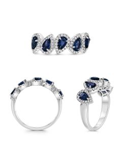 Pear Shape Sapphire Ring