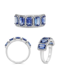 Emerald Cut Sapphire Ring