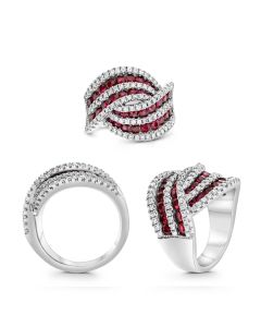 Round Ruby Ring