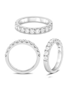 White Gold Shared Prong Diamond Band