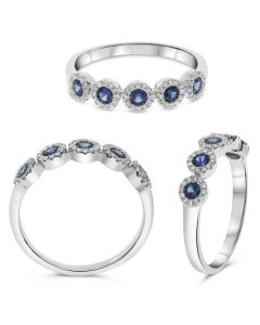 Round Sapphire Ring