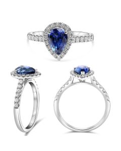 Pear Shape Sapphire Ring