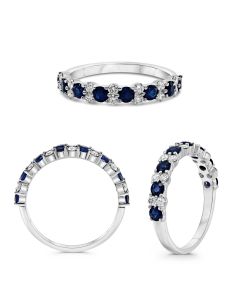 Round Sapphire Ring