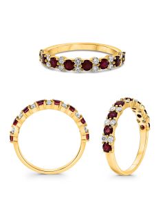 Round Ruby Ring