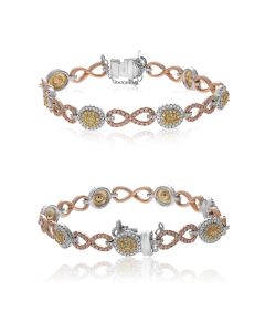 Oval Fancy Yellow Bracelet