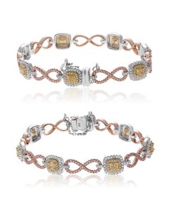 Cushion Fancy Yellow Bracelet