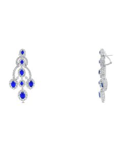 Oval Sapphire Earring