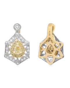 Vintage Yellow Diamond Pendant