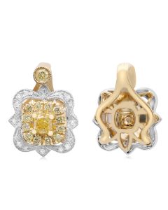 Ornate Two Tone Diamond Pendant