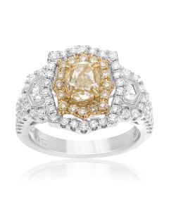 Oval Fancy Yellow Diamond Ring