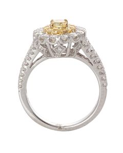 Oval Fancy Yellow Diamond Ring