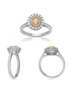 Oval Fancy Yellow Diamond Ring