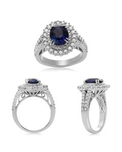 Oval Sapphire Ring