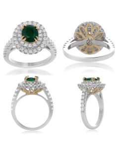 Oval Emerald Ring