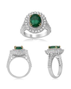Oval Emerald Ring