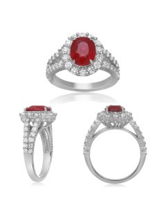 Oval Ruby Ring