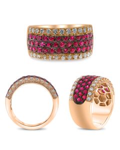 Round Ruby Ring