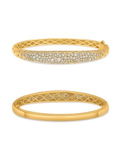 Round Diamond Bangle