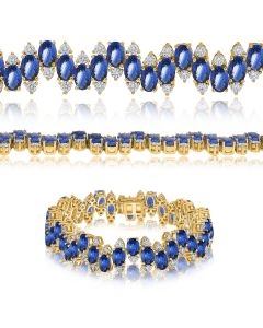 Oval Sapphire Bracelet