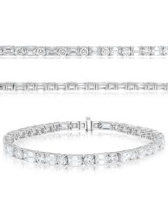 Emerald Cut Diamond Bracelet