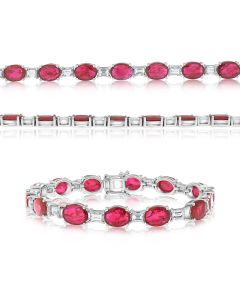 Oval Ruby Bracelet