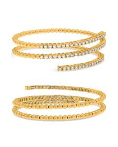 Round Diamond Bangle