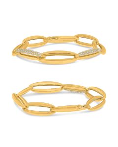 Round Diamond Bangle