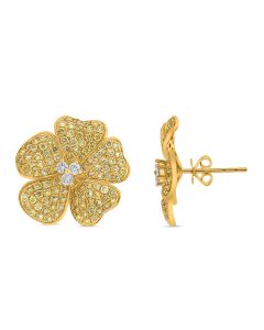 Round Diamond Earring