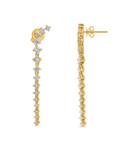 Round Diamond Earring