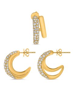 Round Diamond Earring