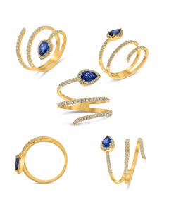 Pear Shape Sapphire Ring