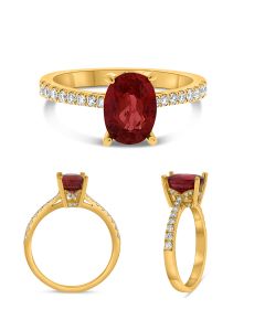Oval Ruby Ring