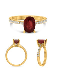 Oval Ruby Ring