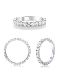 Classic White Diamond Eternity Band