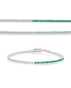 2-Carat White Diamond Tennis Bracelet