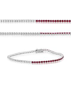 2-Carat White Diamond Tennis Bracelet