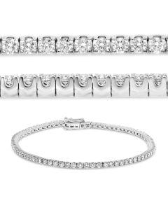 2-Carat White Diamond Tennis Bracelet