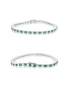 5-Carat White Diamond Tennis Bracelet