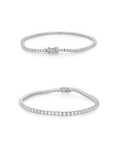 4-Carat White Diamond Tennis Bracelet