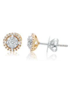 Round Diamond Earring
